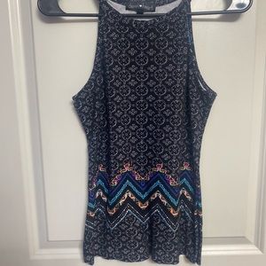 Black razor back tank